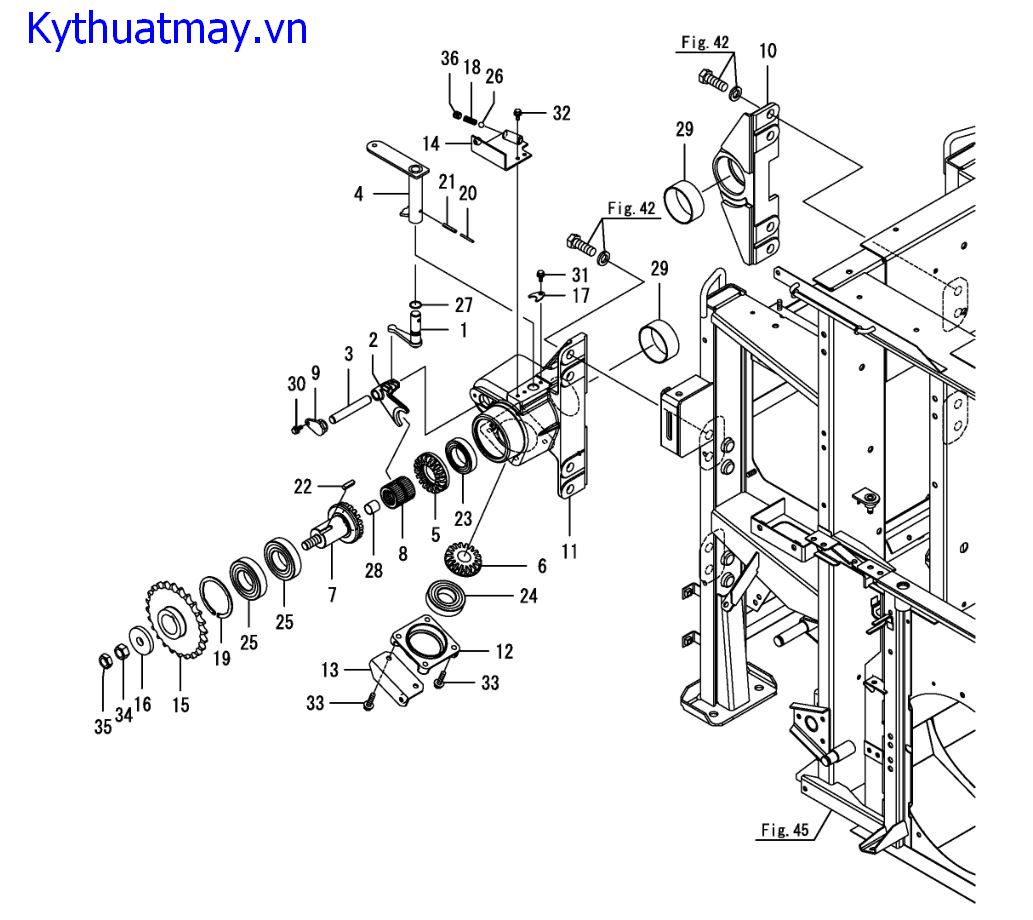 Ống nối buồng cấp lúa 1